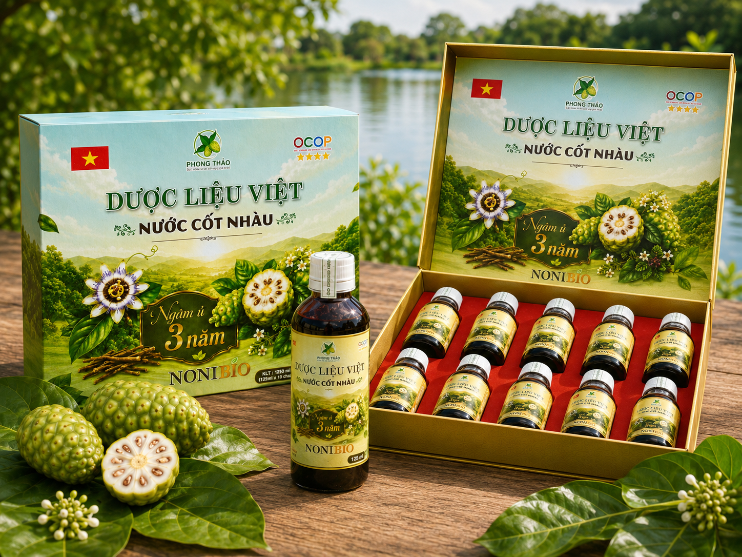 Nước Cốt Nhàu (10 chai x 125ml /hộp)
