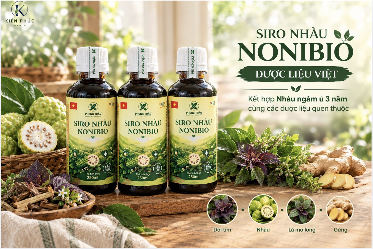 Siro Nhàu Noni Bio: Giải Pháp Giảm Ho, Làm Dịu Đau Rát Họng An Toàn Từ Thảo Dược Bản Địa