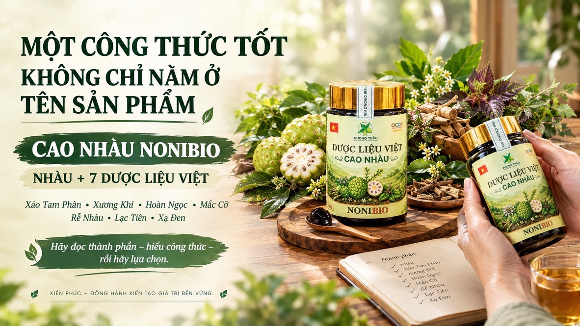 Cao Dược Liệu Noni Bio: Giải Pháp Phục Hồi Xương Khớp, Hạ Men Gan Và Cải Thiện Giấc Ngủ Cho Người Trung Niên
